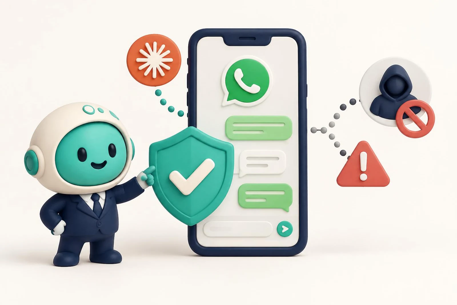 Portada del artículo: ¿Me pueden bloquear el número de WhatsApp por usar IA?